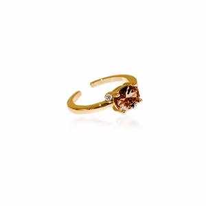 Geisha ring brown guld Ioaku
