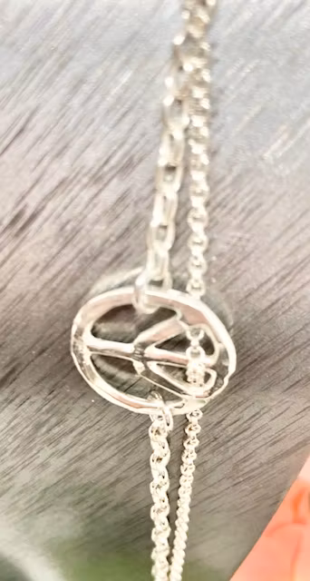 Peace silverarmband!