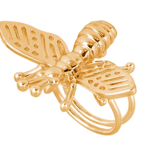Insect ring fold Guld Ioaku - Reglerbar & Allergivänlig
