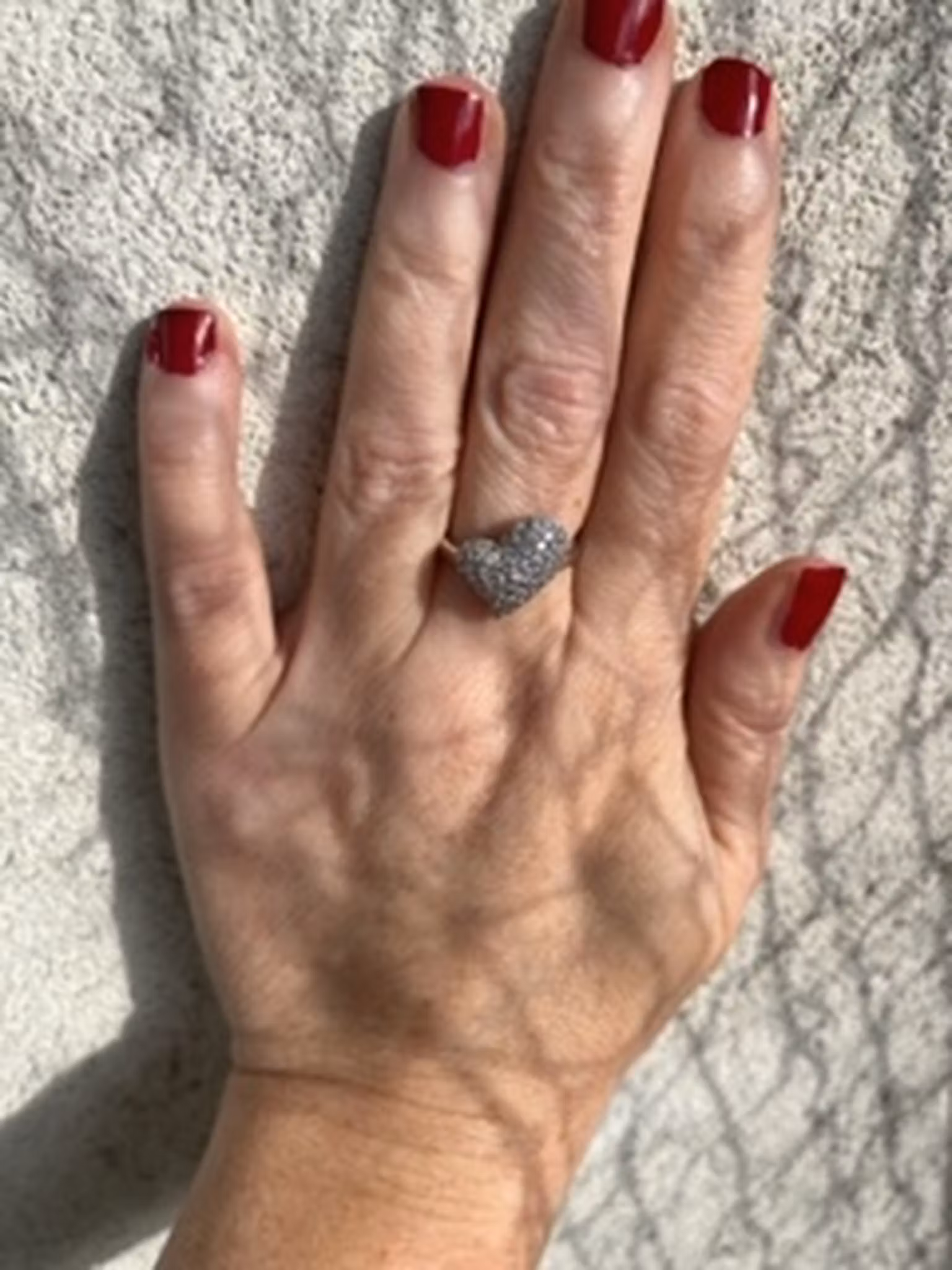 Kärleksring från Sif Jakobs - 925 Sterling Silver med hjärta & vita zirkoner!