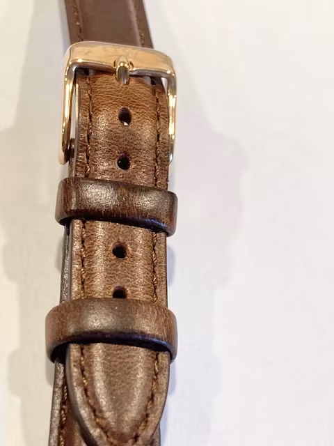 Klockarmband till Daniel Wellington armbandsur Brunt läder med rosé plated spänne    Ericsson  UrochGuld,Jemasmix/outlet