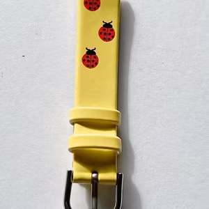 Barnens Nya Gul-Röda Klockarmband med Nyckelpigor!