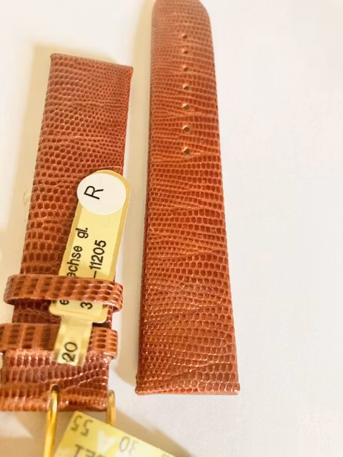 Klockarmband i exklusivt brunt ödleskinn Outlet hos Ericsson Ur och Guld