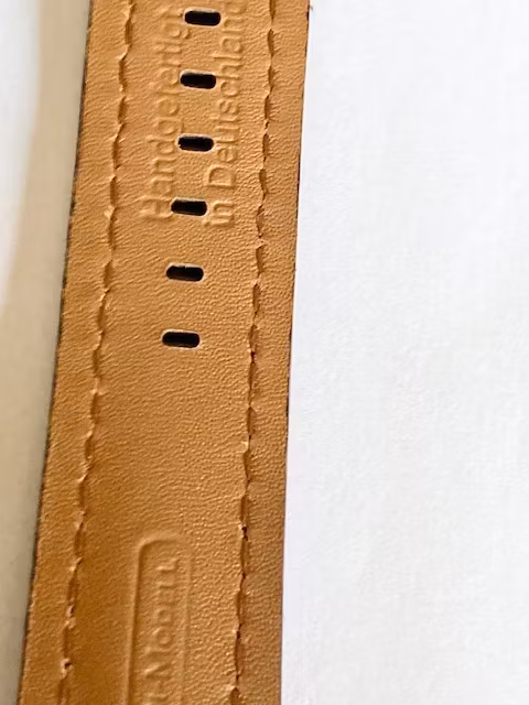 Brun kraftigt läderklockarmband. Bredd 20 mm Outlet hos Ericsson Ur och Guld