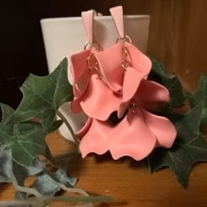 Rosa -Partyörhänge - Syns och Glänser!