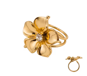 La Fleur Ring - Guldpläterad Statement Ioaku