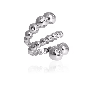 Ioaku Berry Swirl Sparkle - Silver Ring