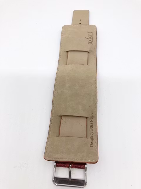 Vintage präglat vinrött läder klockarmband hos Ericsson Ur och Guld