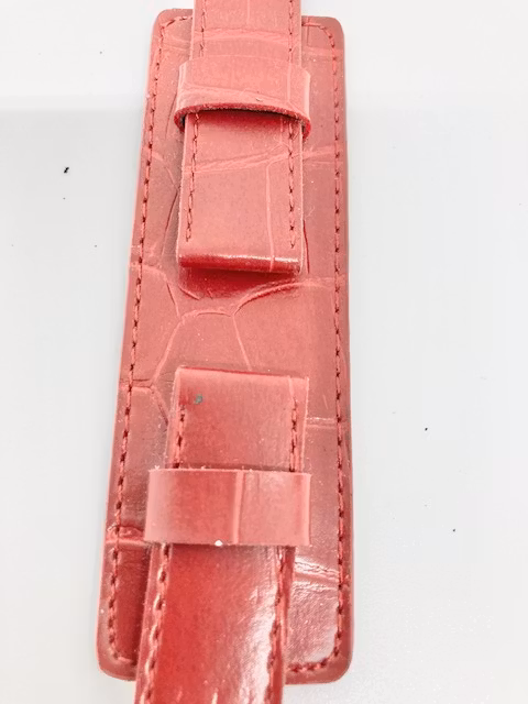 Vintage vinrött klockarmband Ericssonurochguld