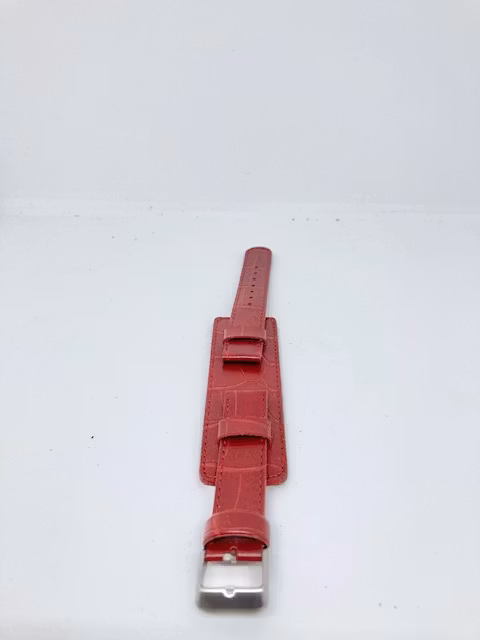 Vintage präglat vinrött GoGo klockarmband i mjukt läder Ericsson Ur och Guld