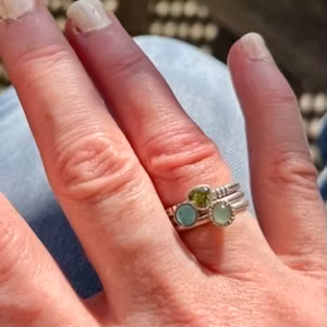 Grön Silverrings kombination