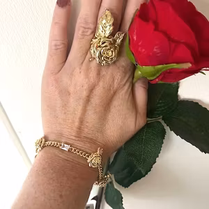 Ioaku nostalgie armband ros guld