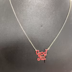 God Jul halsband silver