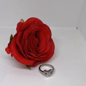 Hjärtring i stål -stilren design