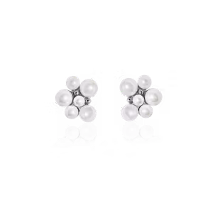 Berry Pearl studs örhänge silver Ioaku