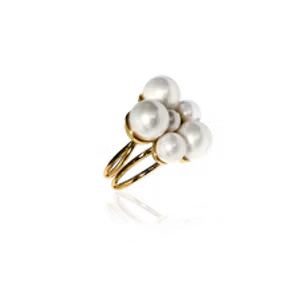 Berry Pearl maxi ring guld Ioaku