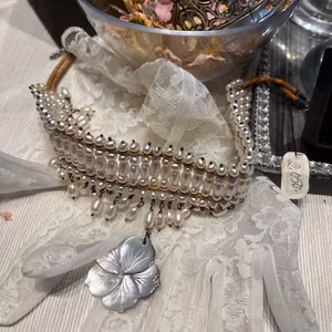 Pärl chocker halsband vintage