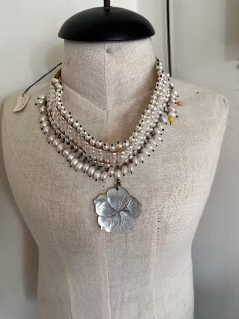 Pärl chocker halsband vintage