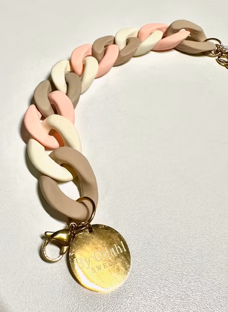 armband by odahl mix rosa beige offwhite