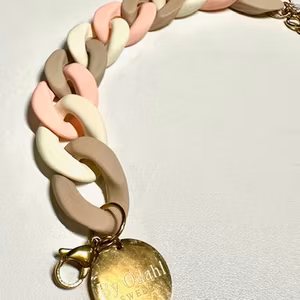 By odahl mix rosa beige offwhite armband