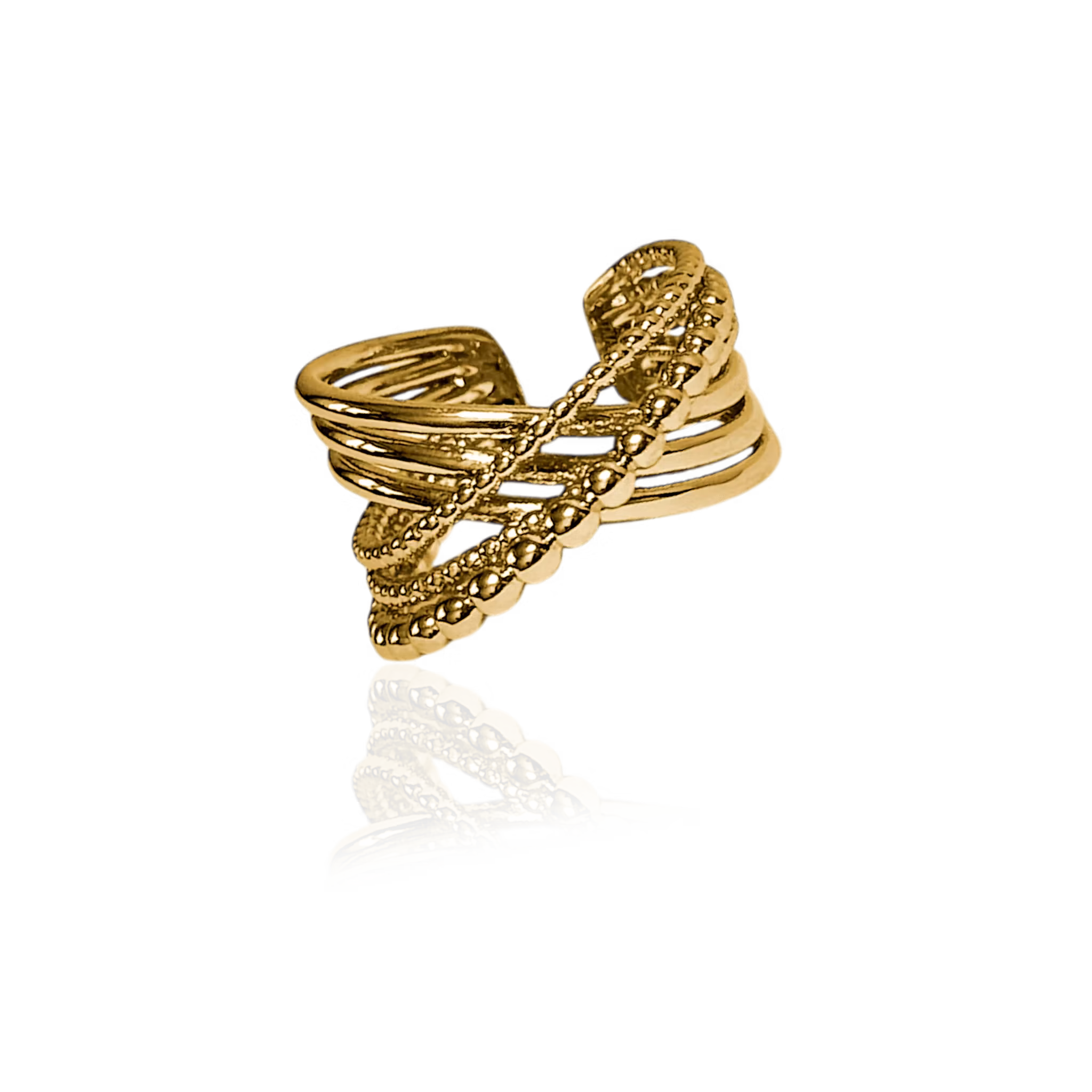 Icon Twist Ring guld Ioaku