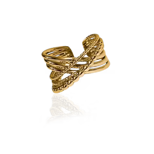 Icon Twist Ring guld Ioaku