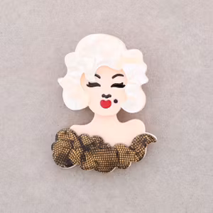 Marilyn Monroe Brosch brun Sonata