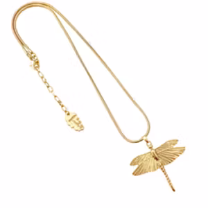 dragonfly mini single halsband guld