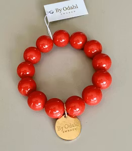rött kul armband by odahl