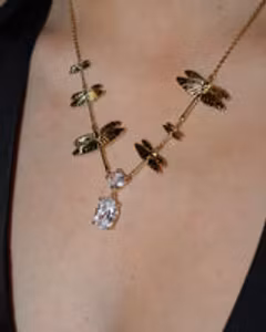 Dragonfly reborn crystal halsband multi ioaku