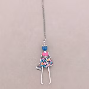 halsband fashiondoll cerise/blå