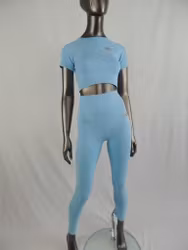 Roma blue, set with top and long pants