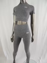 Roma grey, set with top and long pants