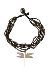 ARMBAND I SVARTOXIDERAD MÄSSING MED SILVERTROLLSLÄNDA