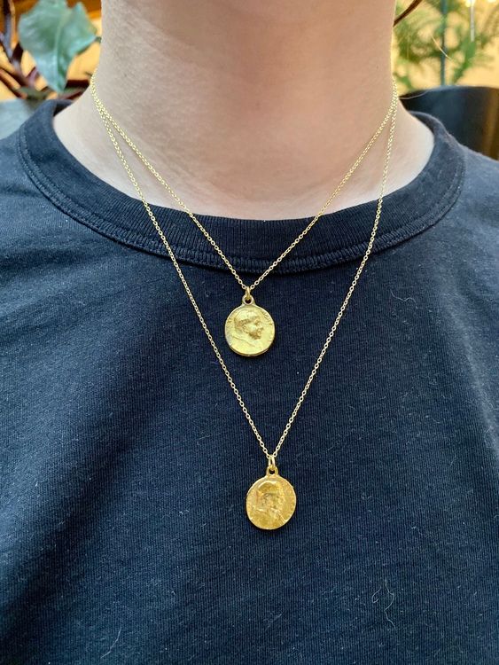 LABRADORIT STONE PENDANT HALSBAND PÅ TUNN KEDJA 925 SILVER