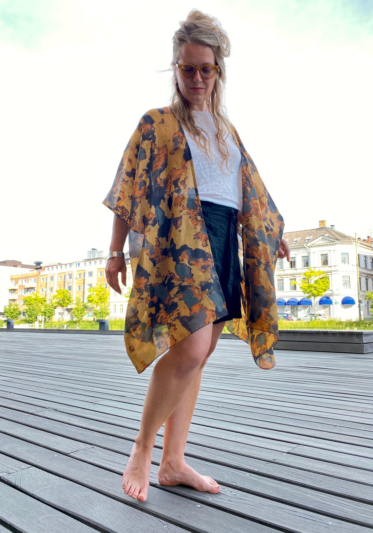 KORT SIDENKIMONO #55