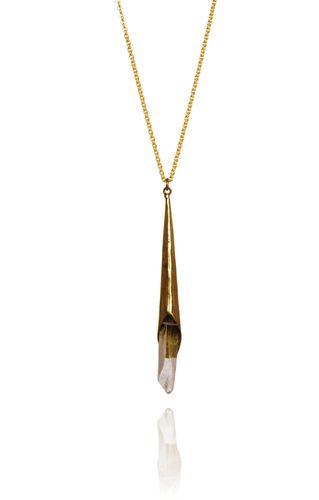 CRYSTALCONE HALSBAND MÄSSING
