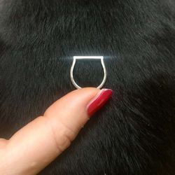 WALK THE LINE RING I 925 SILVER