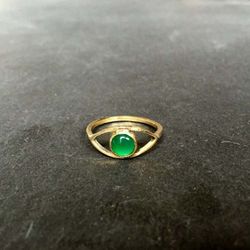 EYE AM RING GRÖN ONYX