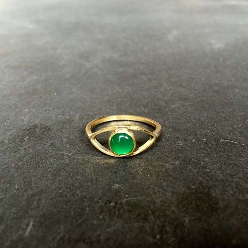 EYE AM RING GRÖN ONYX