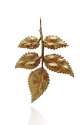 ROSENBLAD ÖRHÄNGE I MÄSSING