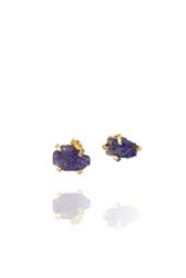 TANZANITE CLAWSTUDS I MÄSSING