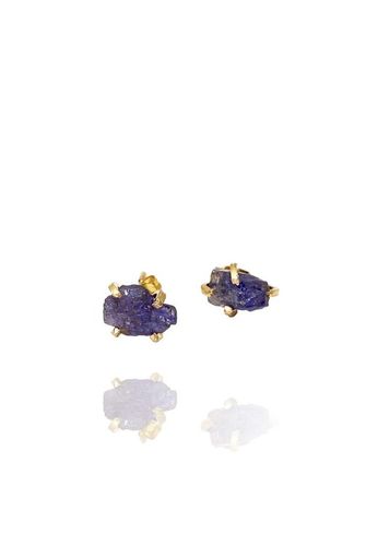 TANZANITE CLAWSTUDS I MÄSSING