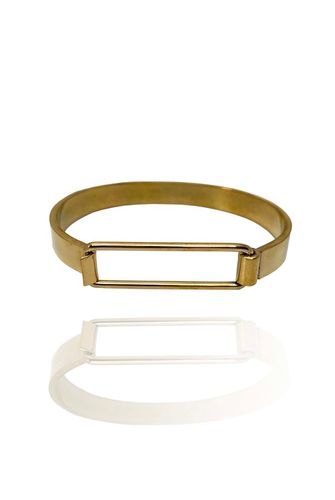 ÖPPNINGSBART ARMBAND REKTANGEL I MÄSSING