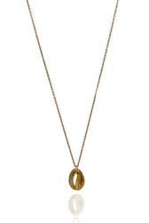 SNÄCKAN HALSBAND TUNN KEDJA I MÄSSING