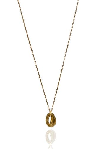 SNÄCKAN HALSBAND TUNN KEDJA I MÄSSING