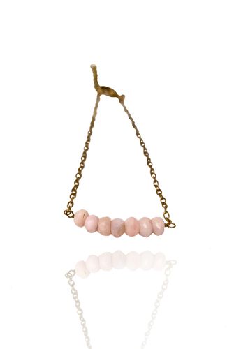 ROSA OPALER PÅ STRÅ ARMBAND