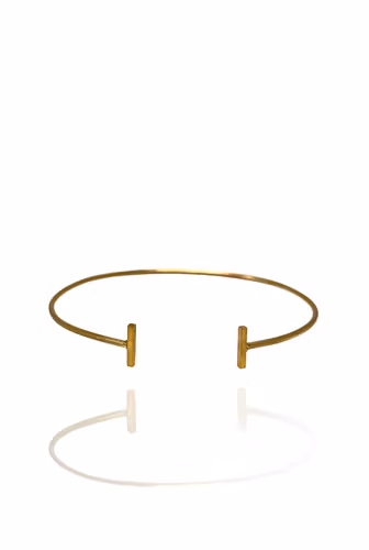 BIPOLAR STELT ARMBAND I MÄSSING