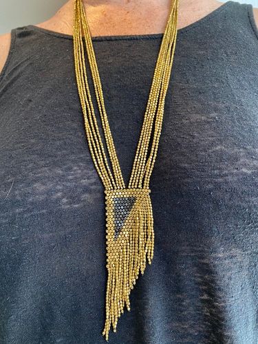 FLASH HALSBAND MÄSSING OCH SVART