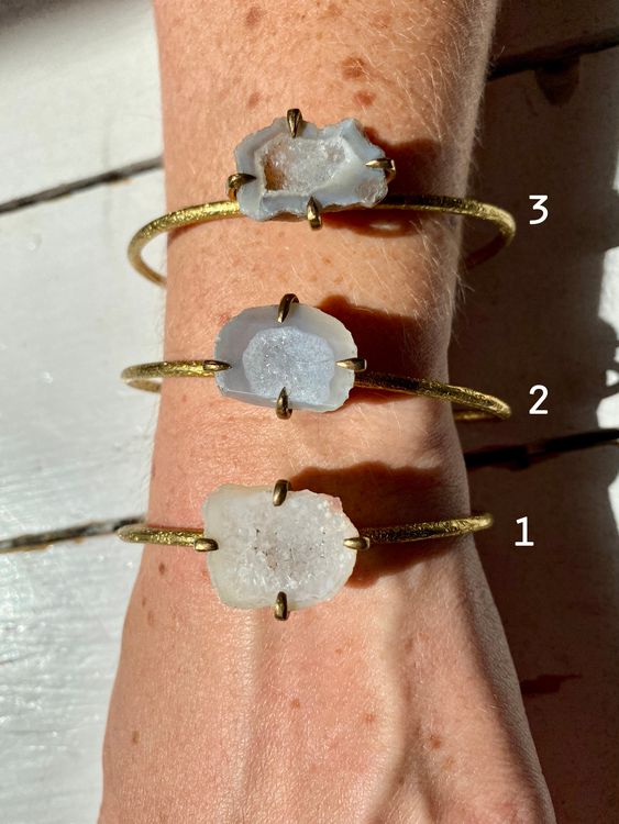AGAT DRUZY STONE BRACELET